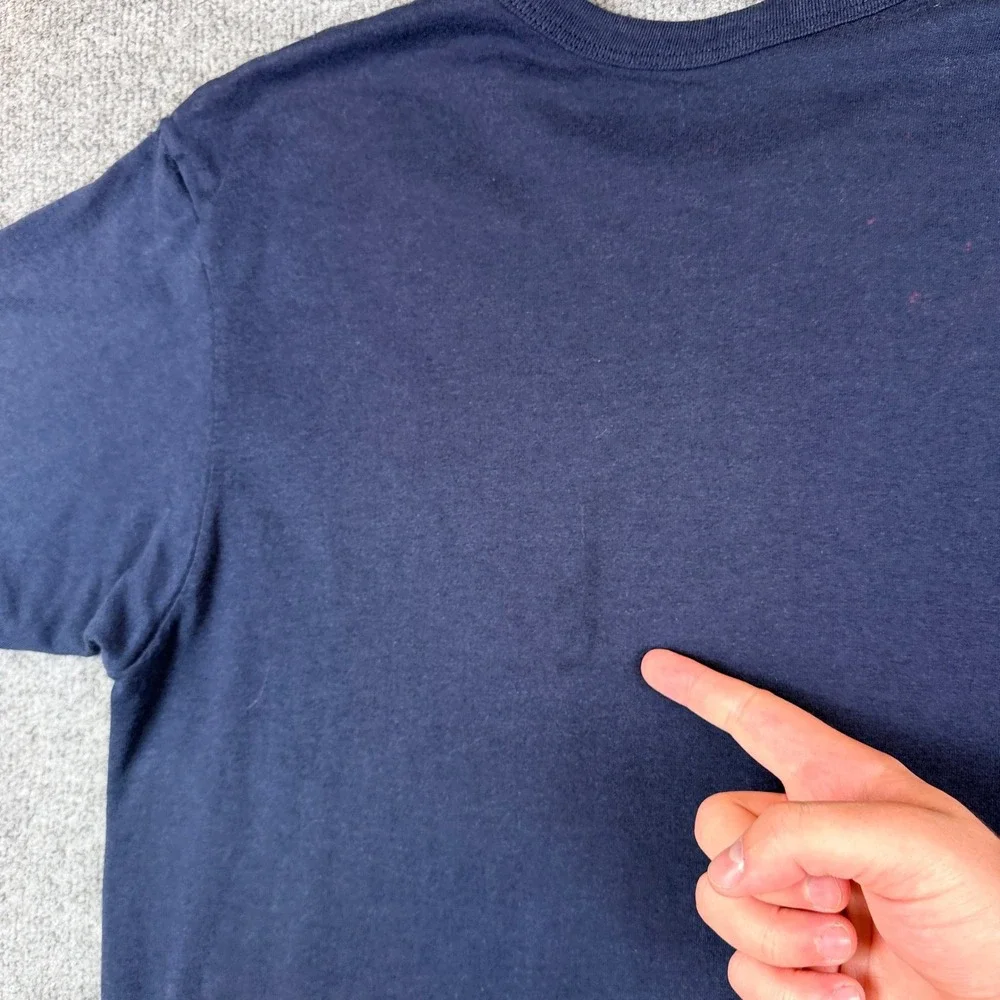 Vintage Champion Double Face T Shirt Mens L Reversible Phys Ed Made in USA 80s - Picture 10 of 11